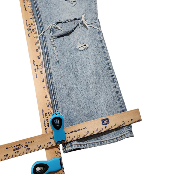 Aritzia Denim Forum Button Fly Jean 28x28 Women Joni High Rise Loose Fit Lt Blue - Picture 12 of 12